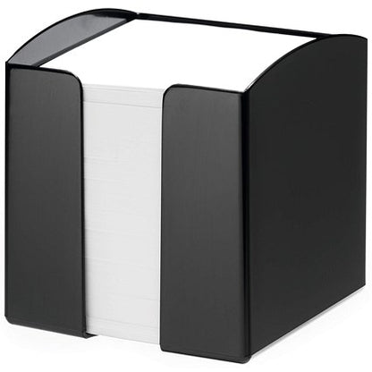 Durable Trend Note Box Cube and 800 Sheet Memo Pad, Black, Pack of 6