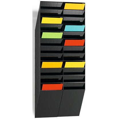 Durable FlexiBoxx 12 Pocket A4 Literature Holder, Portrait, Black