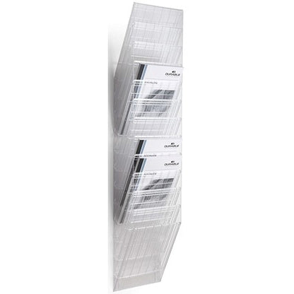 Durable FlexiBoxx 12 Pocket A4 Literature Holder, Portrait, Clear