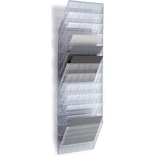 Durable FlexiBoxx 12 Pocket A4 Literature Holder, Landscape, Clear Easy2Order : 1709781400