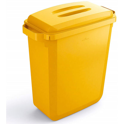 Durable Durabin Rectangular Food Safe Waste Recycling Bin, 60 Litre, Red