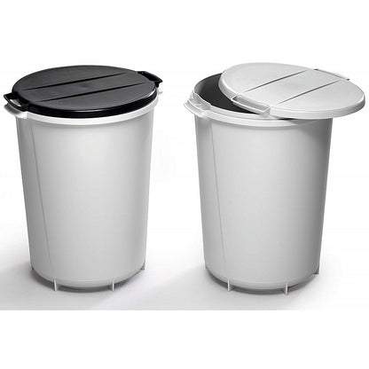 Durable Durabin Food & Freezer Safe Round Bin Base, Strong & Easy Grip Handles, 40 Litre, Grey Easy2Order : 1800519050