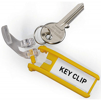 Durable Key Clip, Assorted, Pack of 6