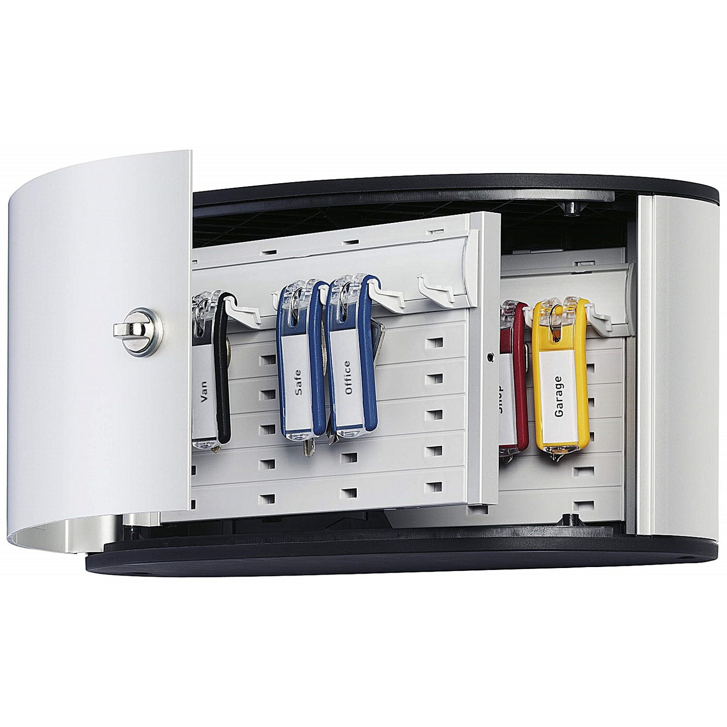 Durable Key Safe 12 Turn Lock Box, Holds 12 Keys, Includes 6 Key Clips