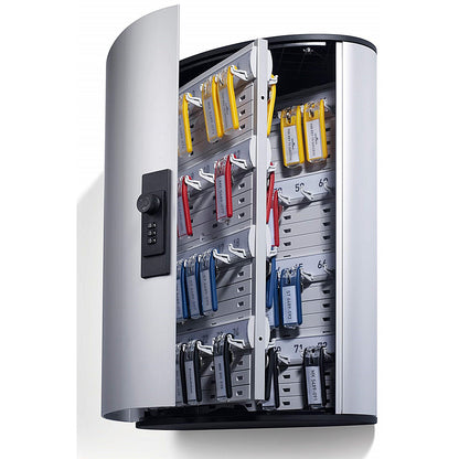 Durable Key Safe 72 Combination Lock Box, Holds 72 Keys, Includes 6 Key Clips
