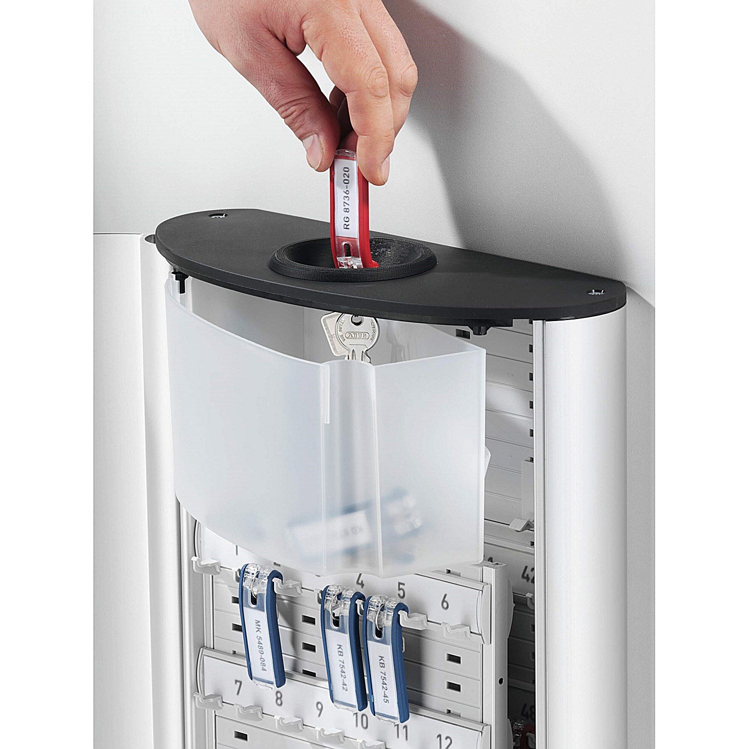 Durable Key Safe Plus Lock Box Drop Slot, Holds 54 Keys, Includes 6 Key Clips