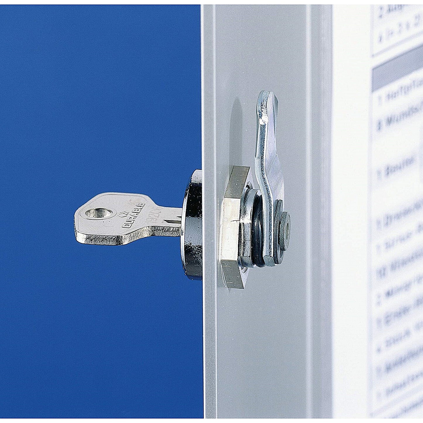 Durable Aluminium Fist Aid Lock Box with Wall Fixings, 2 Compartments