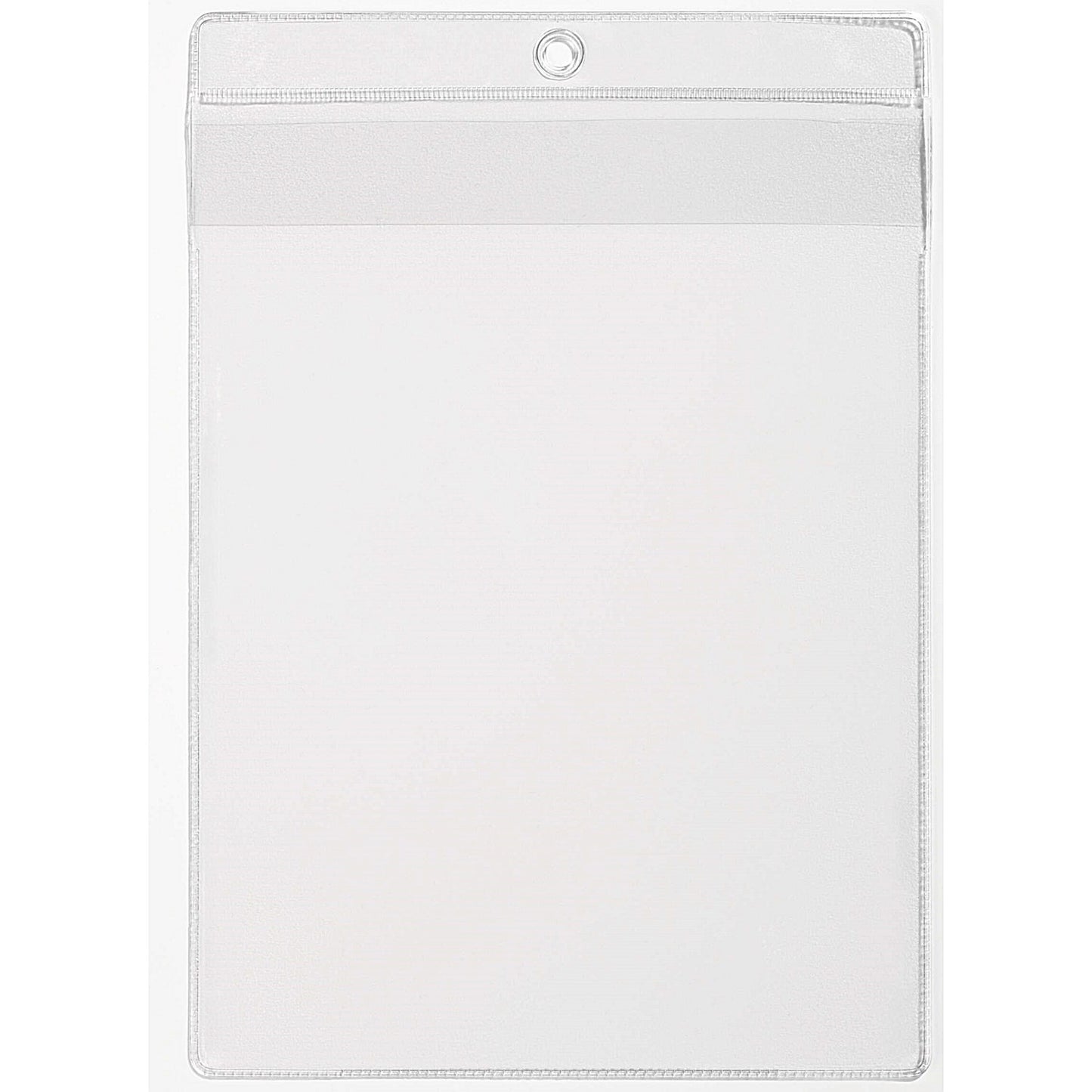 Durable Lanyard Pouches ID Badge Display Pocket, Vertical, A4, Clear, Pack of 50