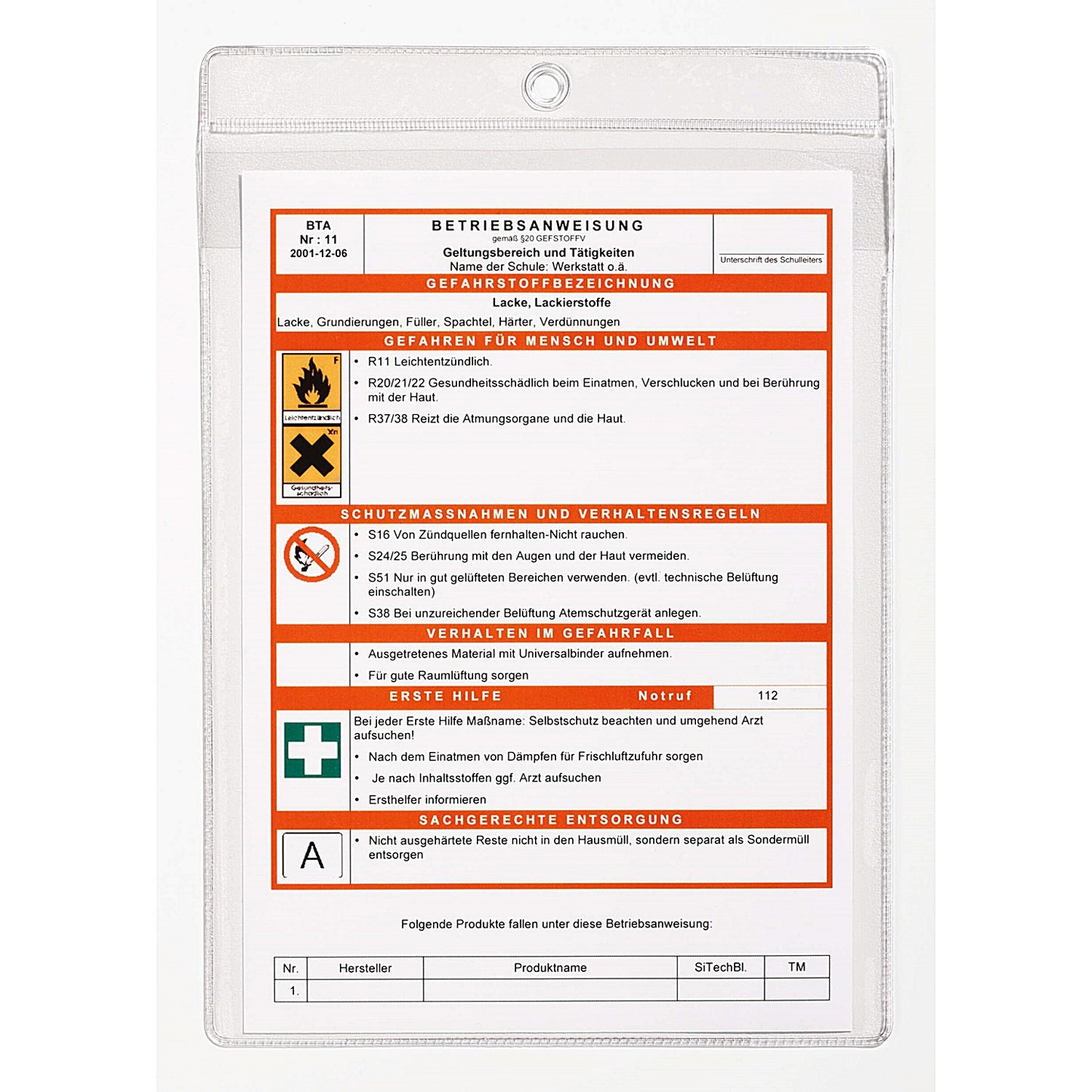 Durable Lanyard Pouches ID Badge Display Pocket, Vertical, A4, Clear, Pack of 50