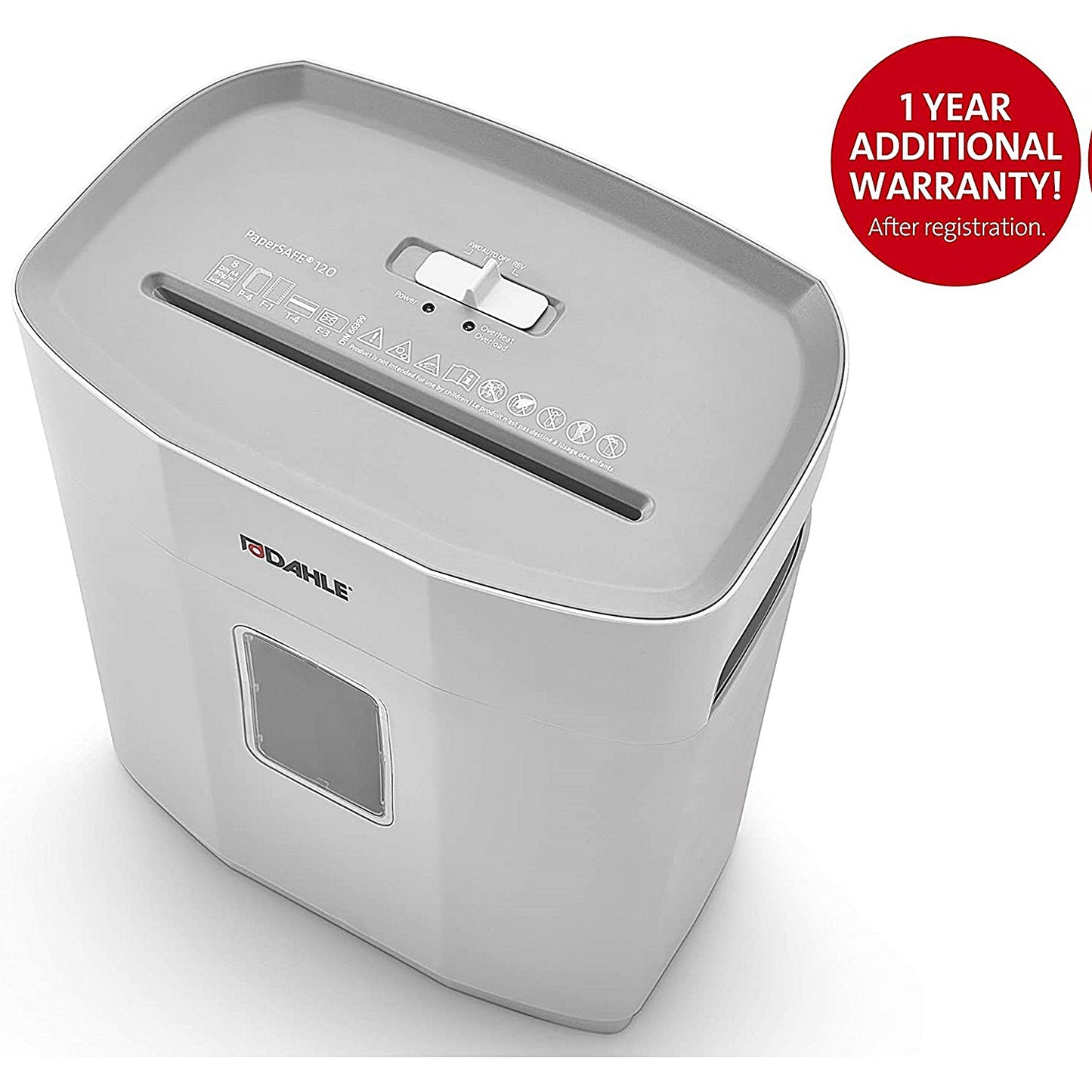Dahle Papersafe PS120 Document Shredder, Cross-Cut, 12 Litre