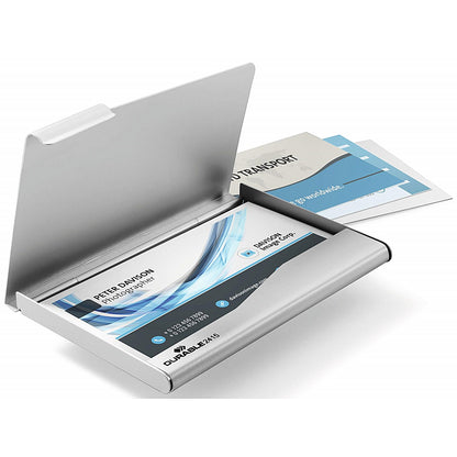 Durable Slim Recycled Aluminium Business Card Holder RFID, for 20 Cards, Metal