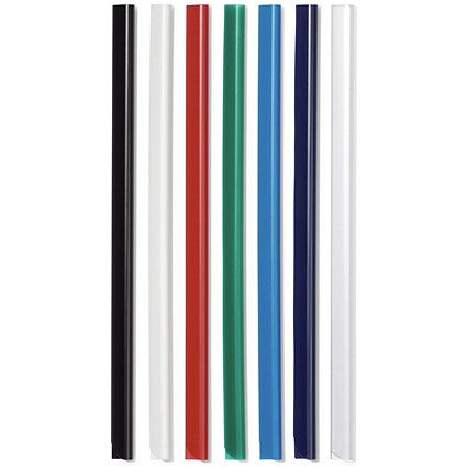 Durable Spinebar, 3mm, Up to 30 A4 Sheets, Black, Pack of 100