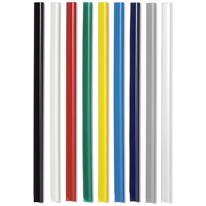 Durable Spinebar, 6mm, Up to 60 A4 Sheets, Red, Pack of 100