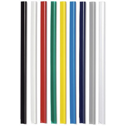 Durable Spinebar, 6mm, Up to 60 A4 Sheets, Red, Pack of 100