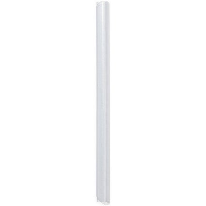 Durable Spinebar, 9mm, Up to 80 A4 Sheets, Clear, Pack of 25