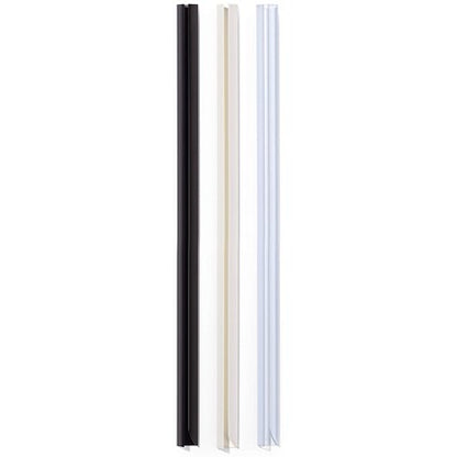 Durable Spinebar, 12mm, Up to 100 A4 Sheets, Clear, Pack of 25
