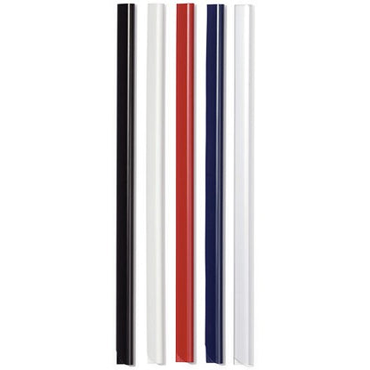 Durable Spinebar, 3mm, Up to 30 A4 Sheets, Black, Pack of 50