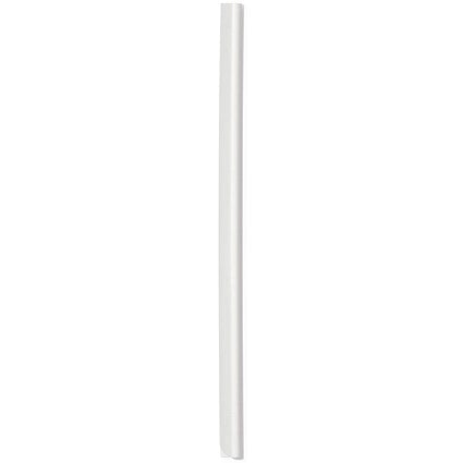 Durable Spinebar, 6mm, Up to 60 A4 Sheets, White, Pack of 50