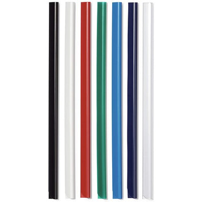 Durable Spinebar, 6mm, Up to 60 A4 Sheets, White, Pack of 50