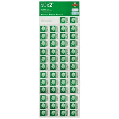 Royal Mail 2nd class postage stamps – 50 per pack