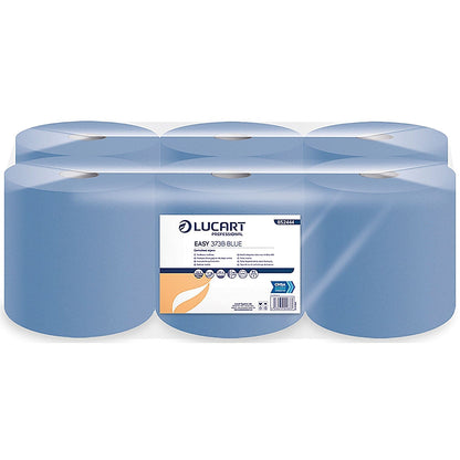 2Work 3-Ply Centrefeed Roll, 135m, Blue, Pack of 6 Easy2Order : 2W00083