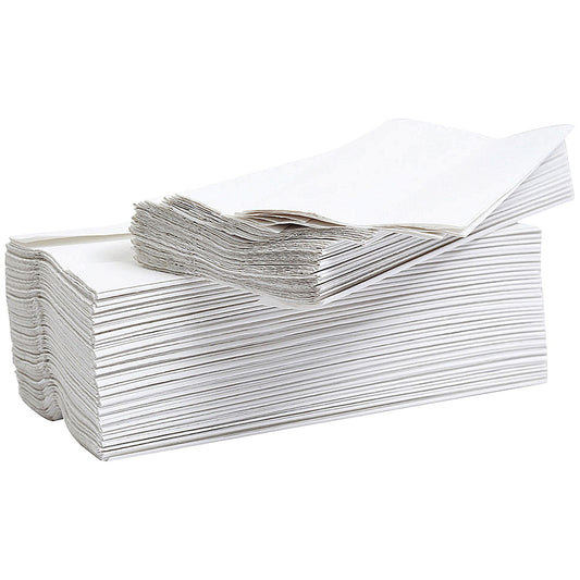 2Work 2-Ply Flushable C-Fold Hand Towel, White, Pack of 2430