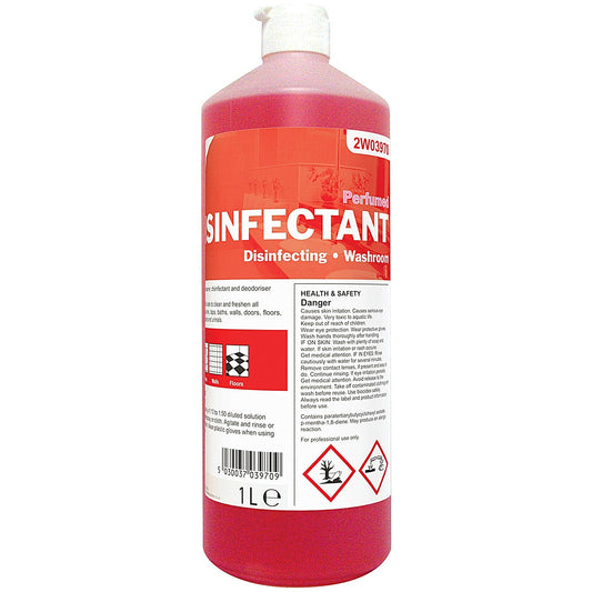 2Work Disinfectant and Washroom Cleaner, 1 Litre Easy2Order : 2W03970