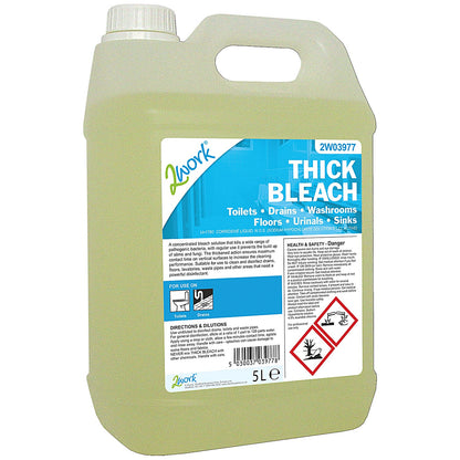 2Work Thick Bleach, 5 Litres