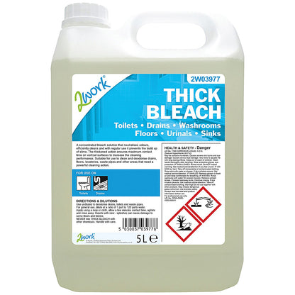 2Work Thick Bleach, 5 Litres