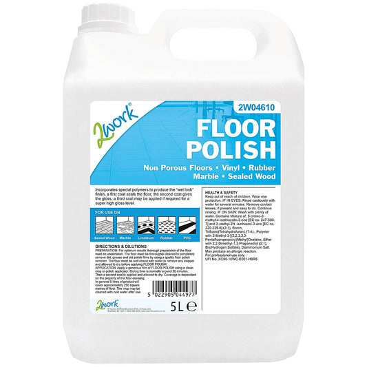 2Work Floor Polish, 5 Litres Easy2Order : 2W04610