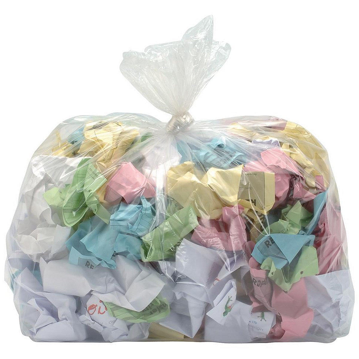 2Work Medium Duty Polythene Bags, 90 Litre, Clear, Pack of 250