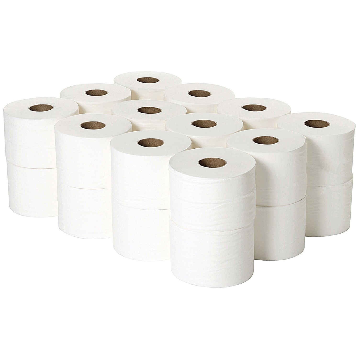 2Work Micro Twin Toilet Roll, 2-Ply, 125m, Pack of 24 Easy2Order : 2W06439