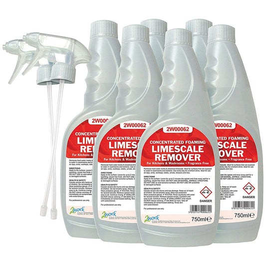2Work Limescale Remover, 750ml, Pack of 6 Easy2Order : 2W07244