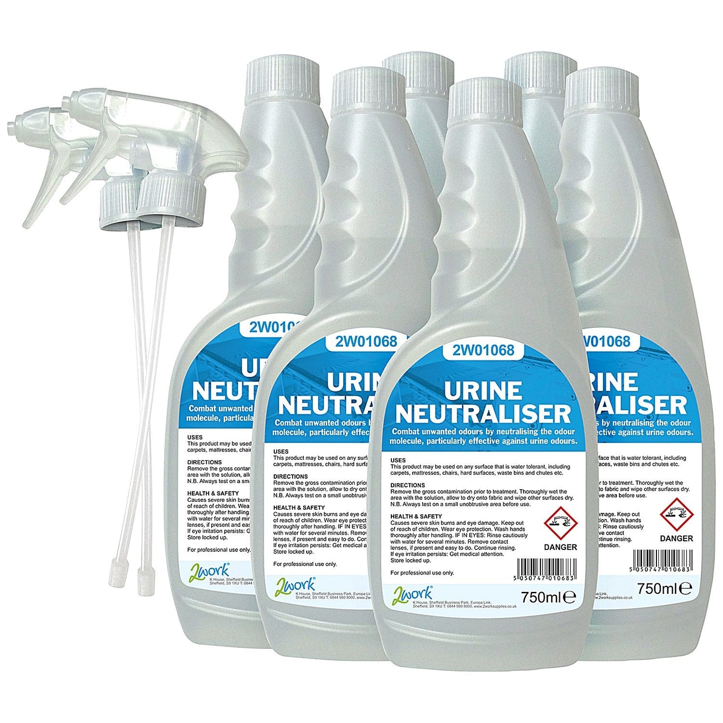 2Work Urine Neutraliser, 750ml, Pack of 6 Easy2Order : 2W07246