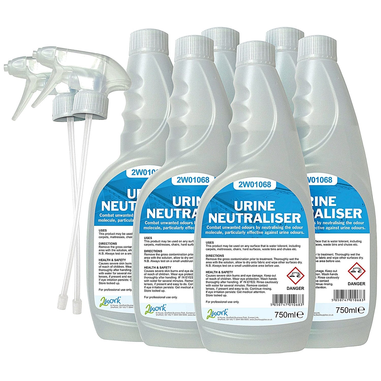 2Work Urine Neutraliser, 750ml, Pack of 6 Easy2Order : 2W07246