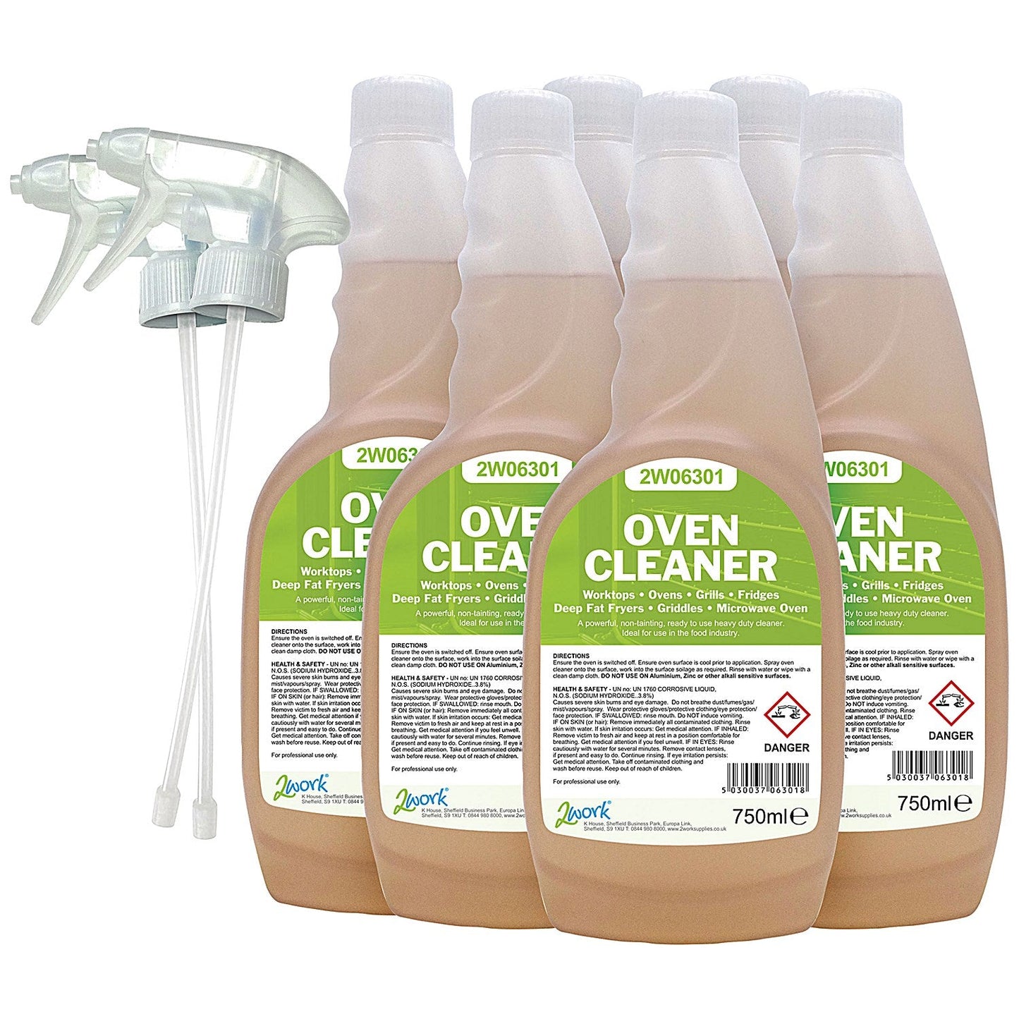 2Work Oven Cleaner, 750ml, Pack of 6 Easy2Order : 2W07253