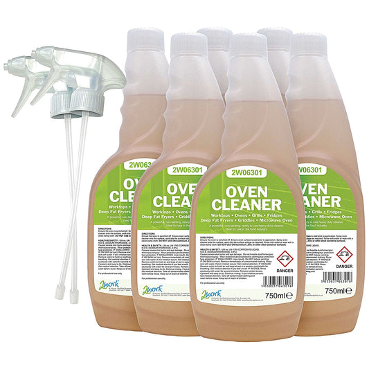 2Work Oven Cleaner, 750ml, Pack of 6 Easy2Order : 2W07253