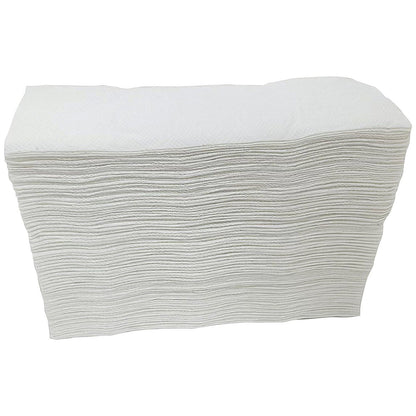 2Work 2-Ply Bamboo Z Fold Hand Towels, White, Pack of 3600