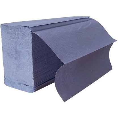 2Work 1-Ply I-Fold Hand Towels, Blue, Pack of 3510