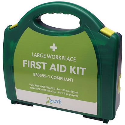 2Work BSI Compliant First Aid Kit Large