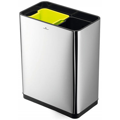 Durable Sensor Duo No Touch Waste Bin, 2 x 20 Litre, Stainless Steel