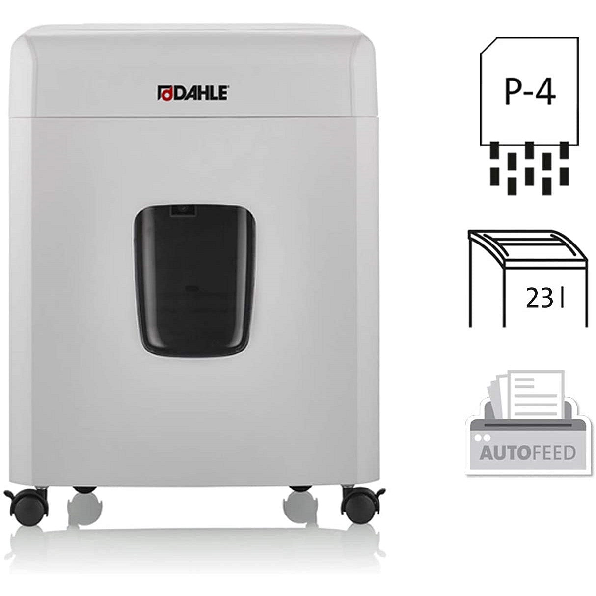 Dahle Shredmatic PS90 Document Shredder, Cross-Cut, 23 Litre