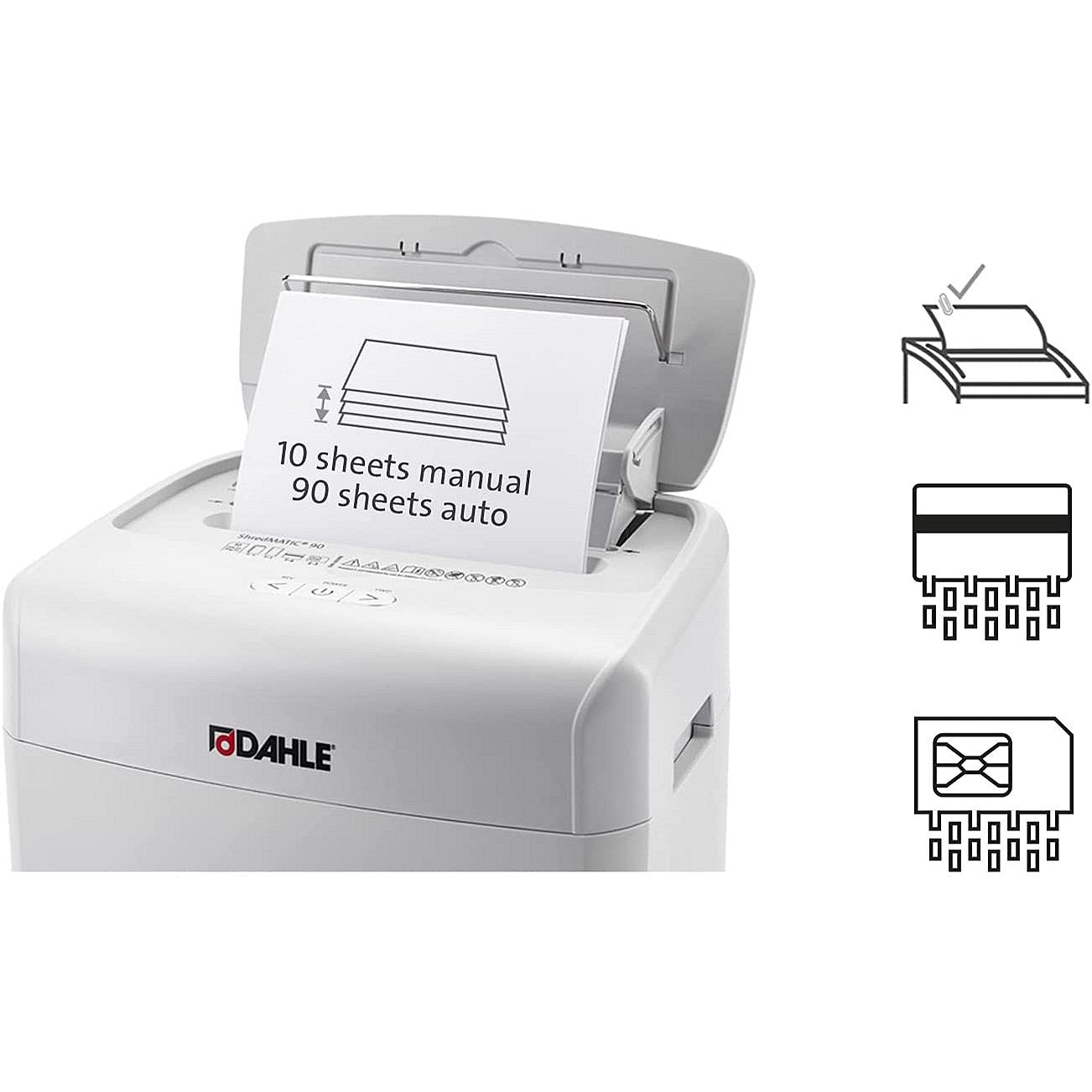 Dahle Shredmatic PS90 Document Shredder, Cross-Cut, 23 Litre