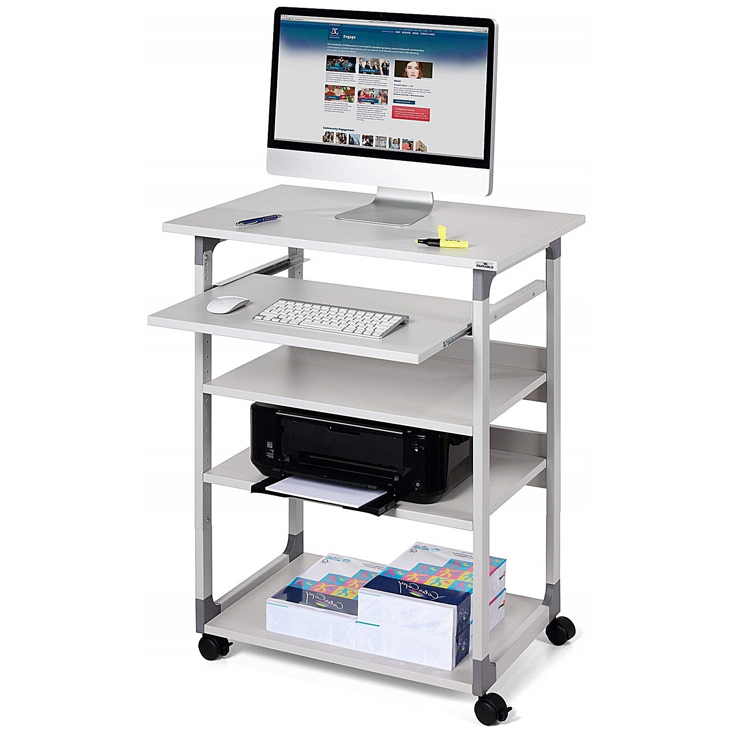 Durable System Computer Trolley Easy2Order : 372010