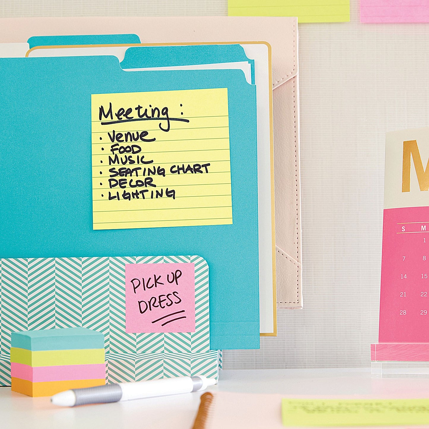 Post-it Notes Feint Ruled, 102 x 152mm, Yellow, Pack of 6 x 100 Notes