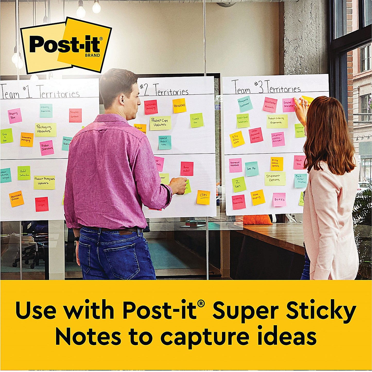 Post-it Table Top Meeting Chart Pad - 20 Sheets & Dry Erase Board
