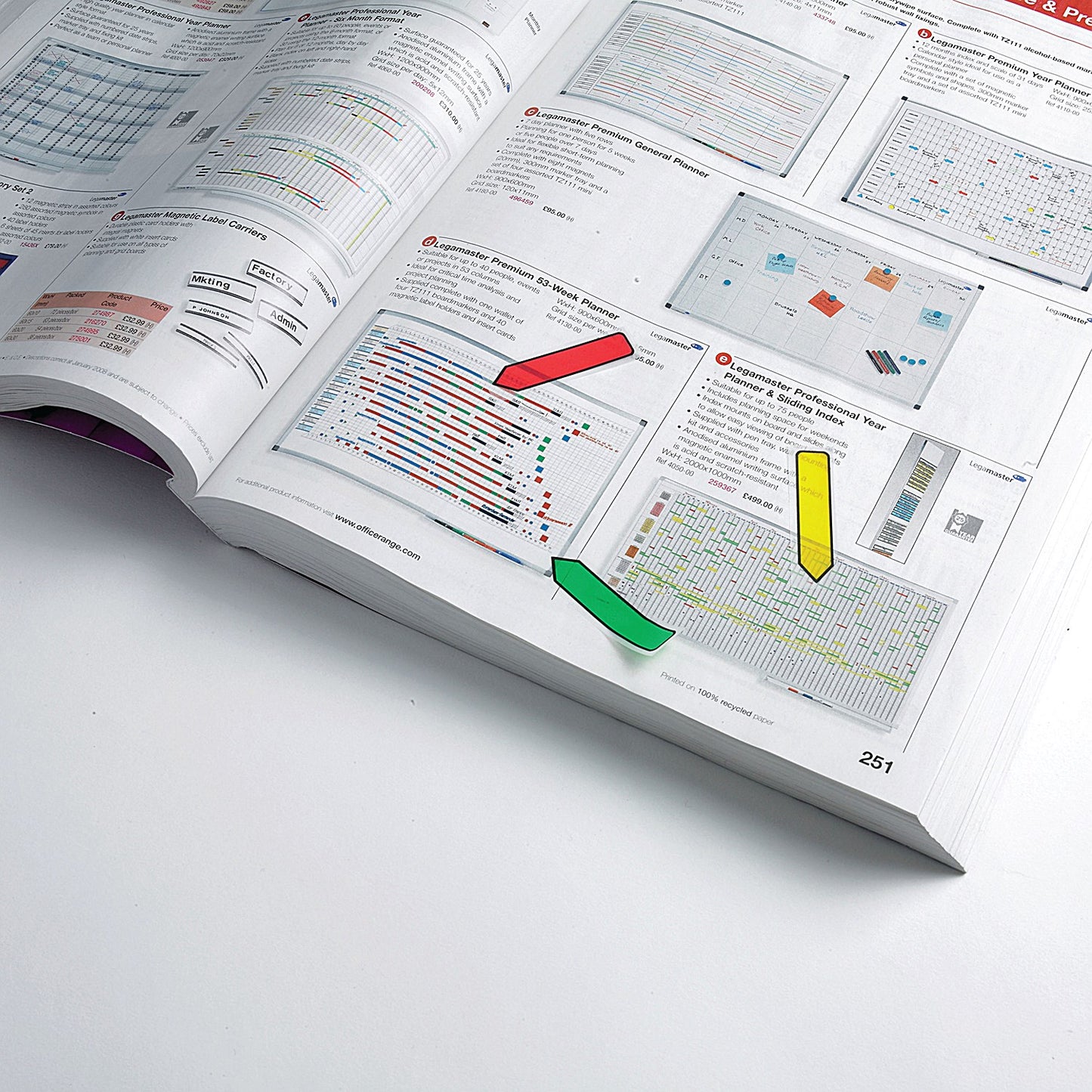 Post-it Index Arrows Portable Pack, Assorted Standard Colours, Pack of 100