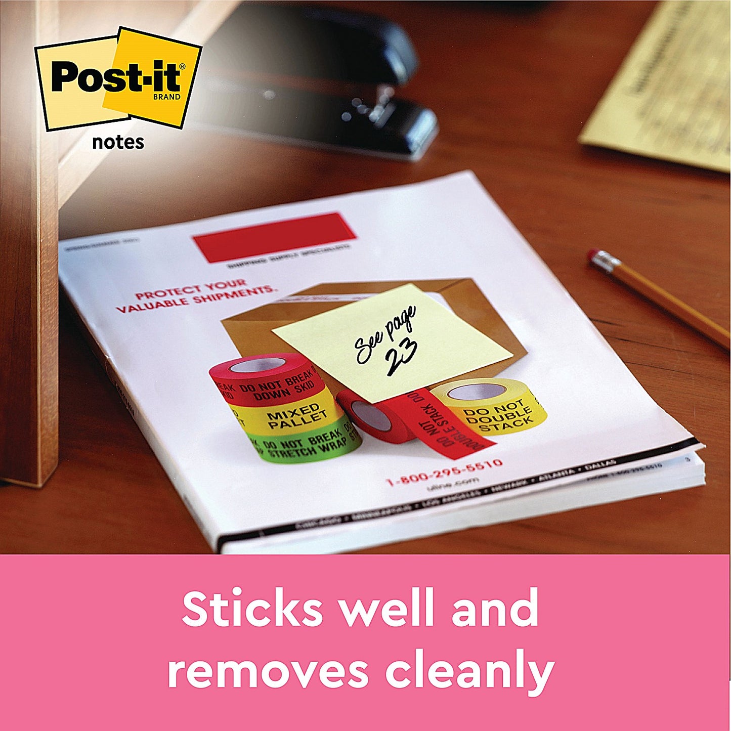 Post-it Notes Display Pack, 76 x 127mm, Yellow, Pack of 12 x 100 Notes