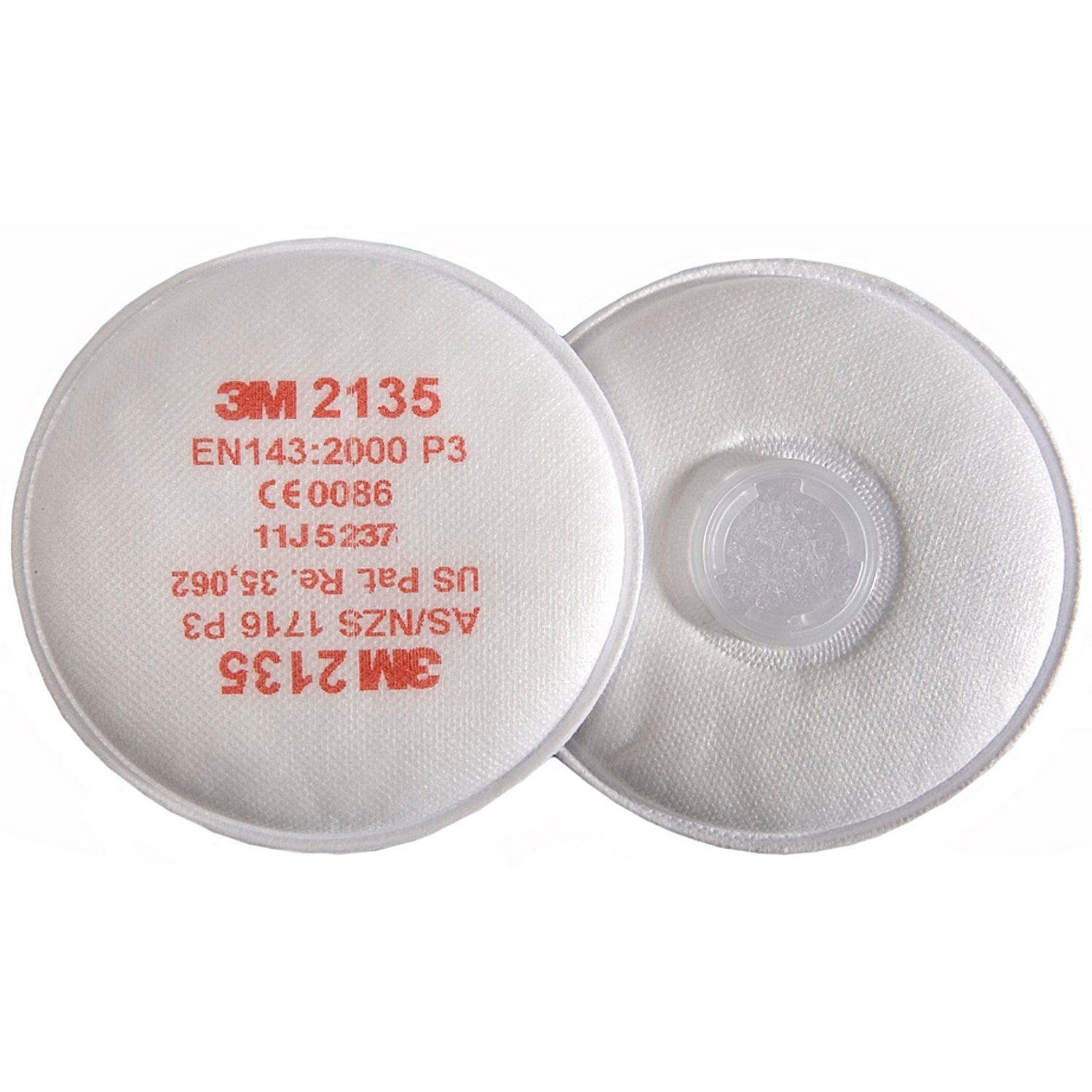 3M P3 Filter Pairs Bayonet Fitting System White 2135 (Pack of 20) Easy2Order : 3M2135