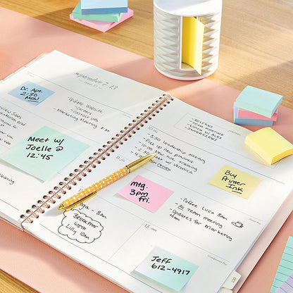 Post-it Recycled Z-Notes, 76 x 76mm, Yellow, Pack of 6 x 100 Z-Notes